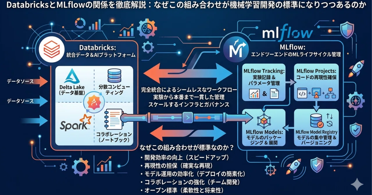 Feast Mlflow Databricks Diagram DatabricksとMLflowの関係を徹底解説:なぜこの組み合わせが機械学習開発の標準になりつつあるのか|れいだー卿