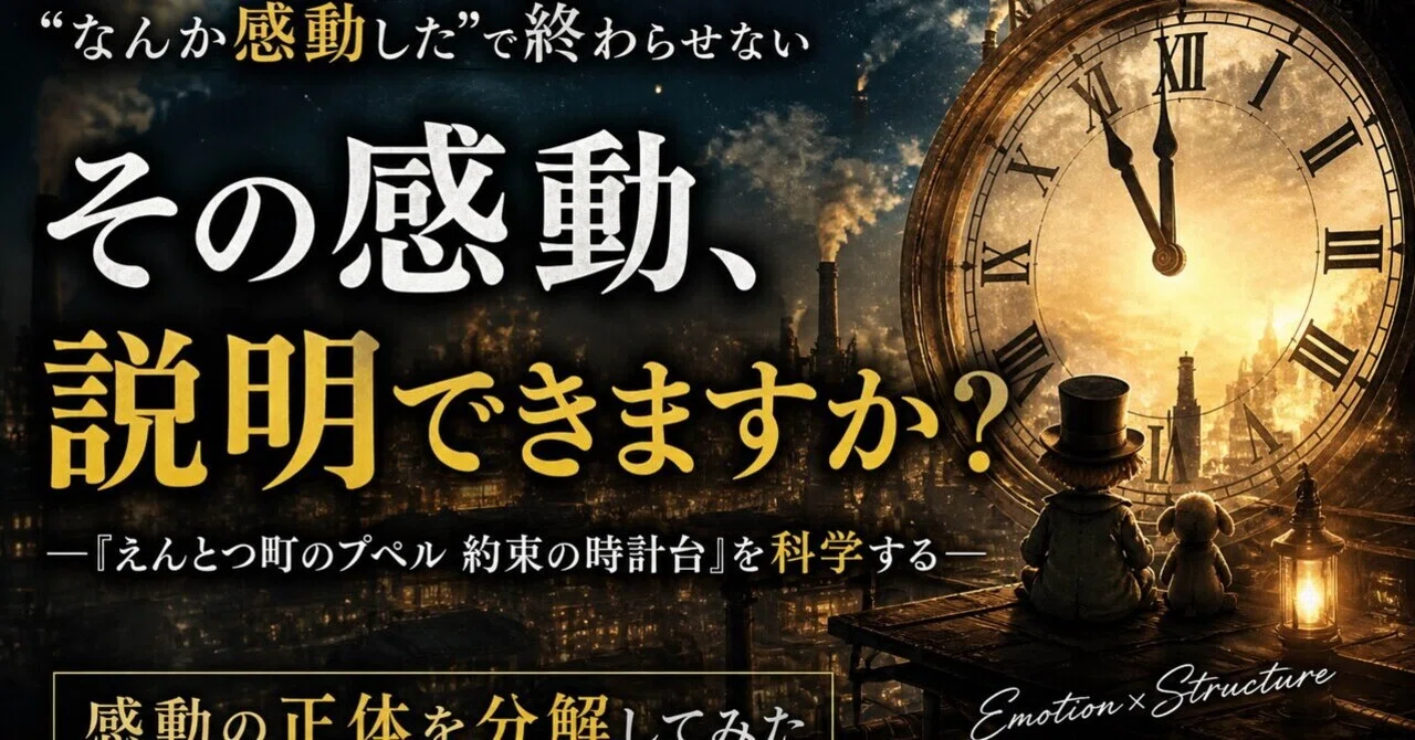 なんか感動した”で終わらせない〜『えんとつ町のプペル 約束の時計台 