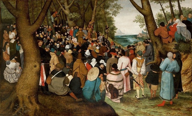 Pieter_Brueghel_the_Younger_Preaching ピーテル・ブリューゲル ヨハネの説法