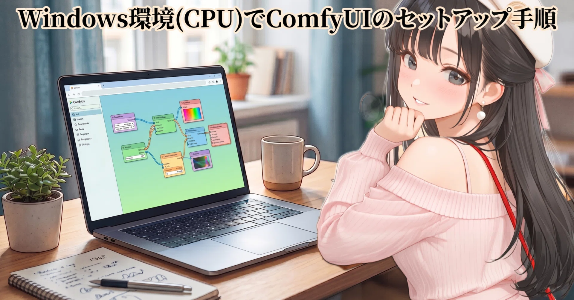 Windows環境(CPU)でComfyUIのセットアップ手順｜あさぎ あい