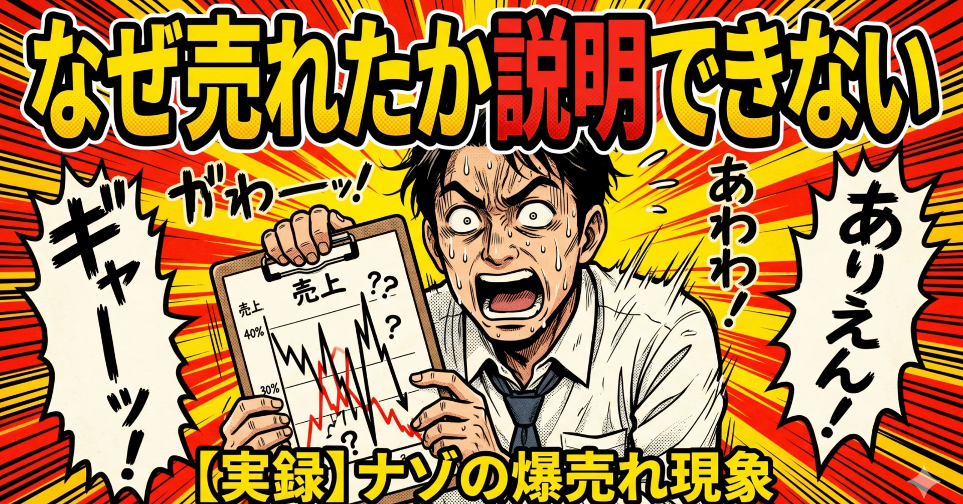 なぜ売れたか、説明できない」。その一言が、売上不安定の正体だった