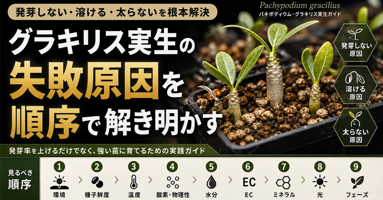 グラキリスが発芽しない本当の理由｜温度より先に見るべき種子鮮度と