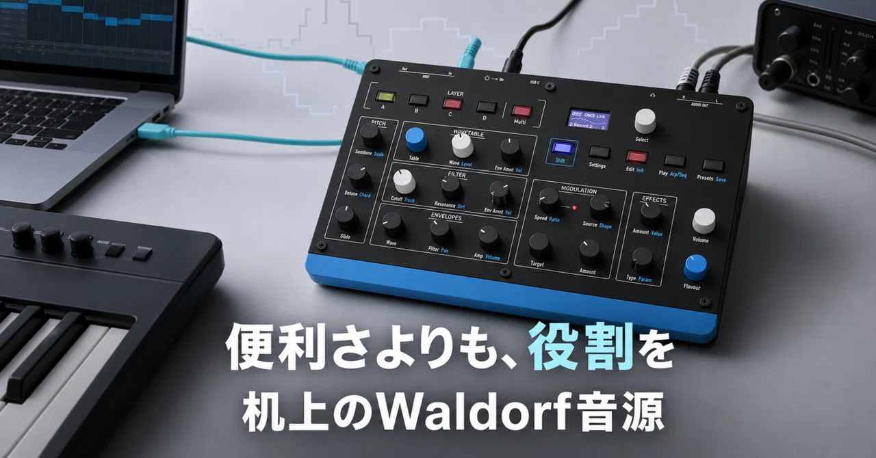 便利さよりも、役割を。Waldorf Proteinに見る、現代ハードウェアの