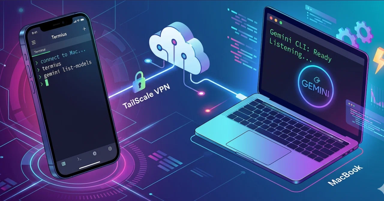 Gemini CLIをスマホからターミナルで動かしてみたい