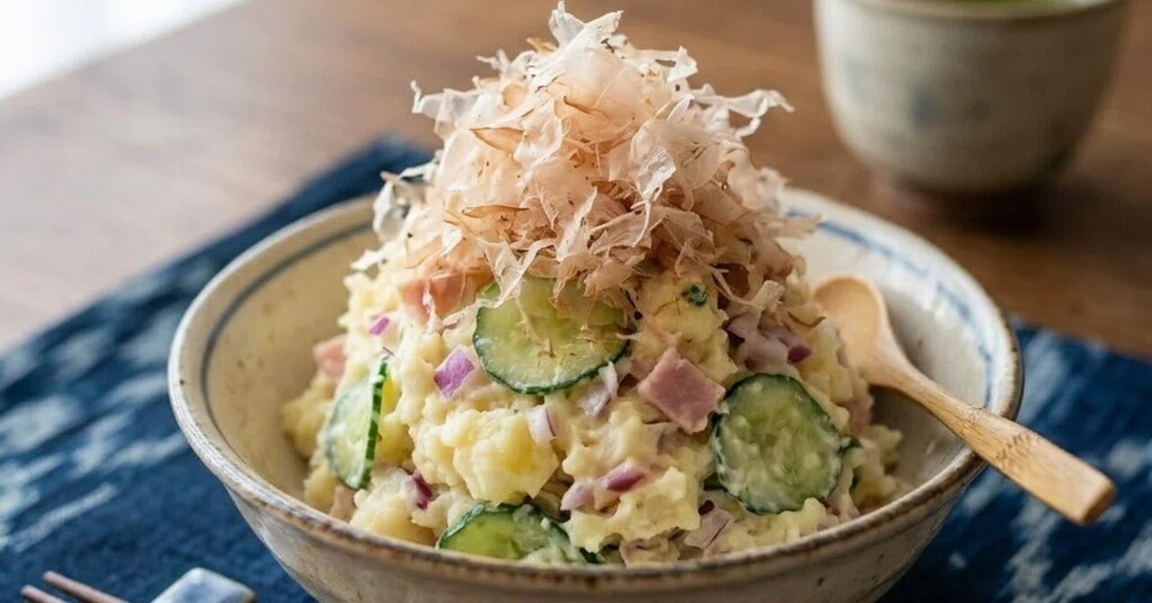 Day 58: Potato Salad with Bonito Flakes｜ポテト男爵三世