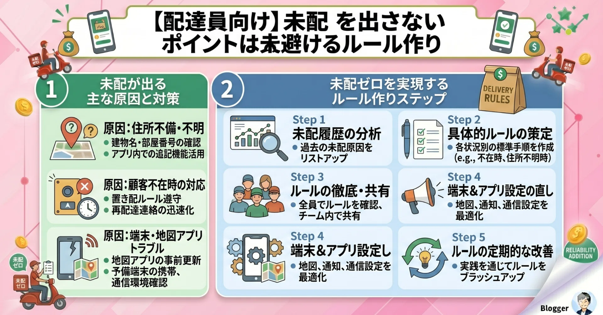 Amazonフレックス】未配を出さない対処法9選と原因7選！ポイントは