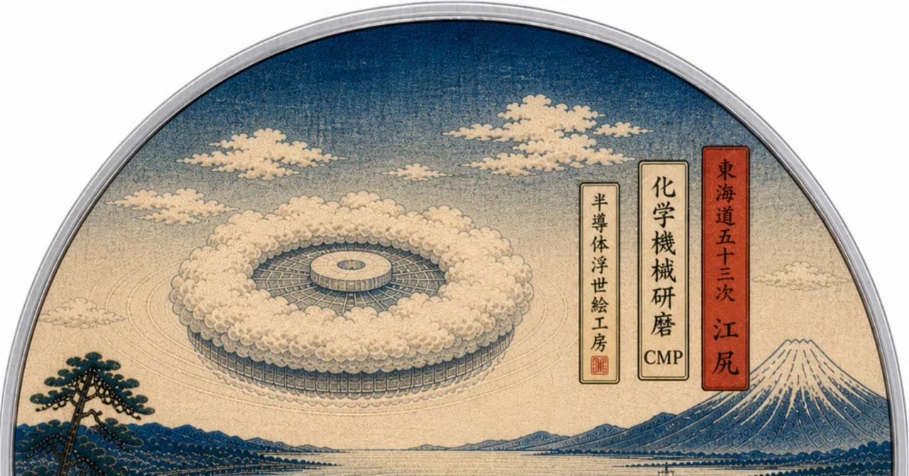 ○半導体浮世絵⭐️東海道五十三次(18) 江尻｜CMP｜半導体浮世絵工房