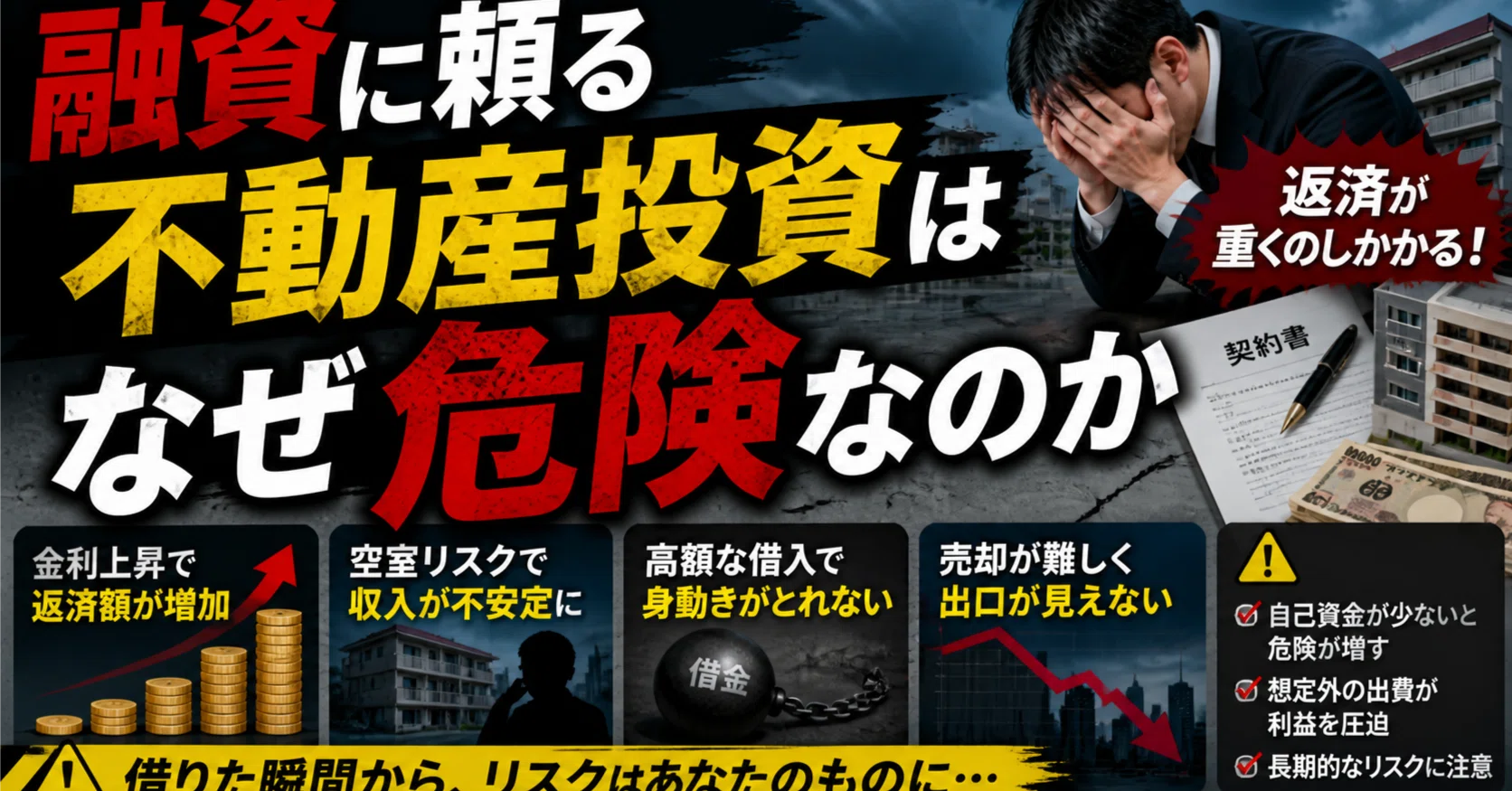 融資に頼る不動産投資はなぜ危険なのか｜空き家情報の窓口＠マサ