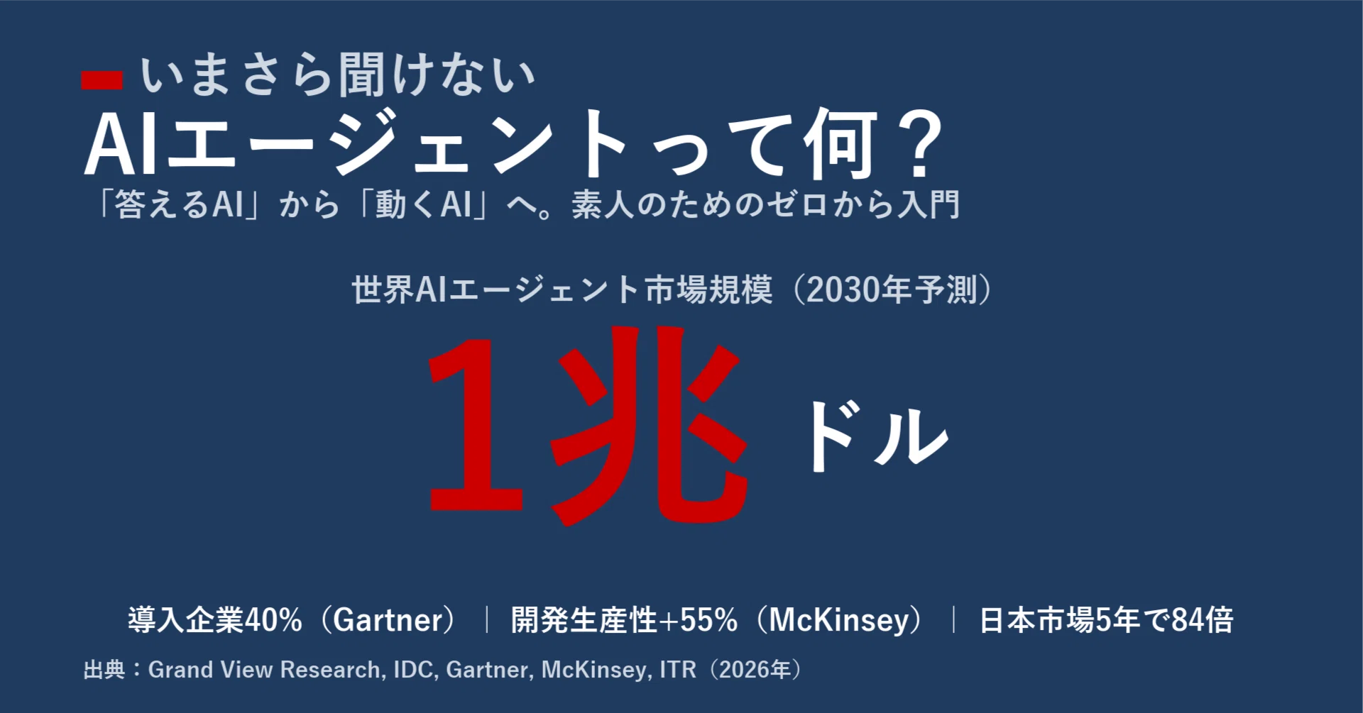 完全解説】いまさら聞けない。AIエージェントって何？素人のためのゼロ 
