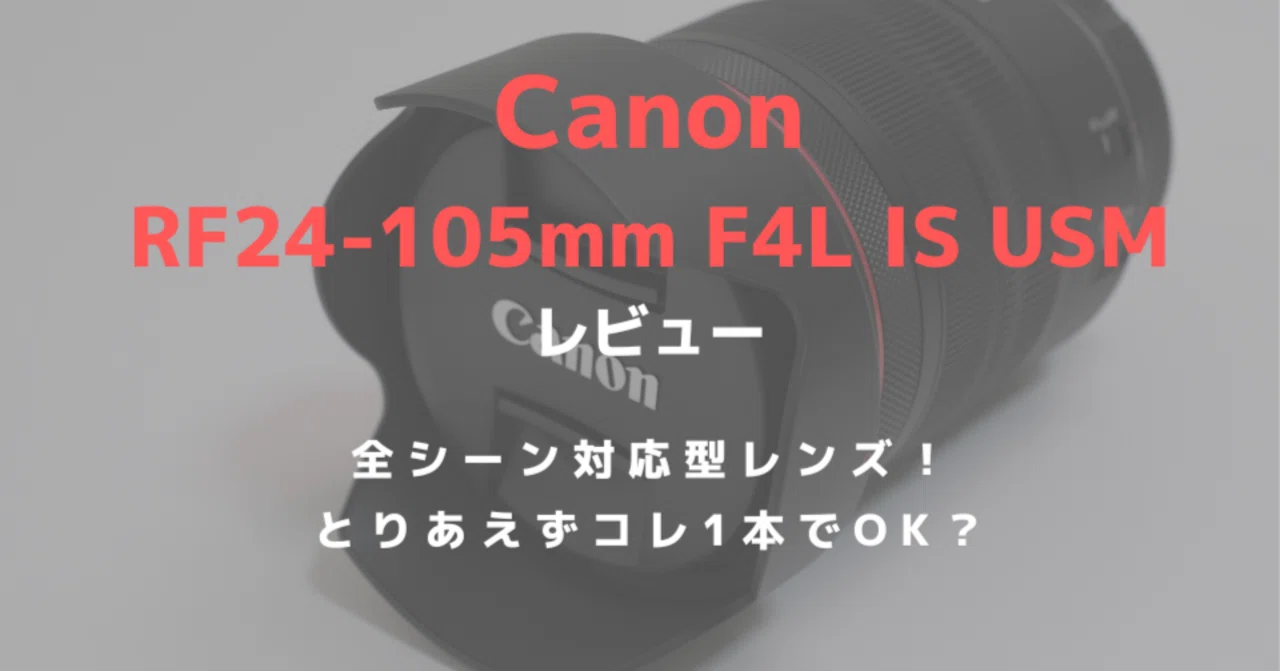 キヤノン RF24-105mm F4L IS USMをレビュー！Rシステムを盤石して