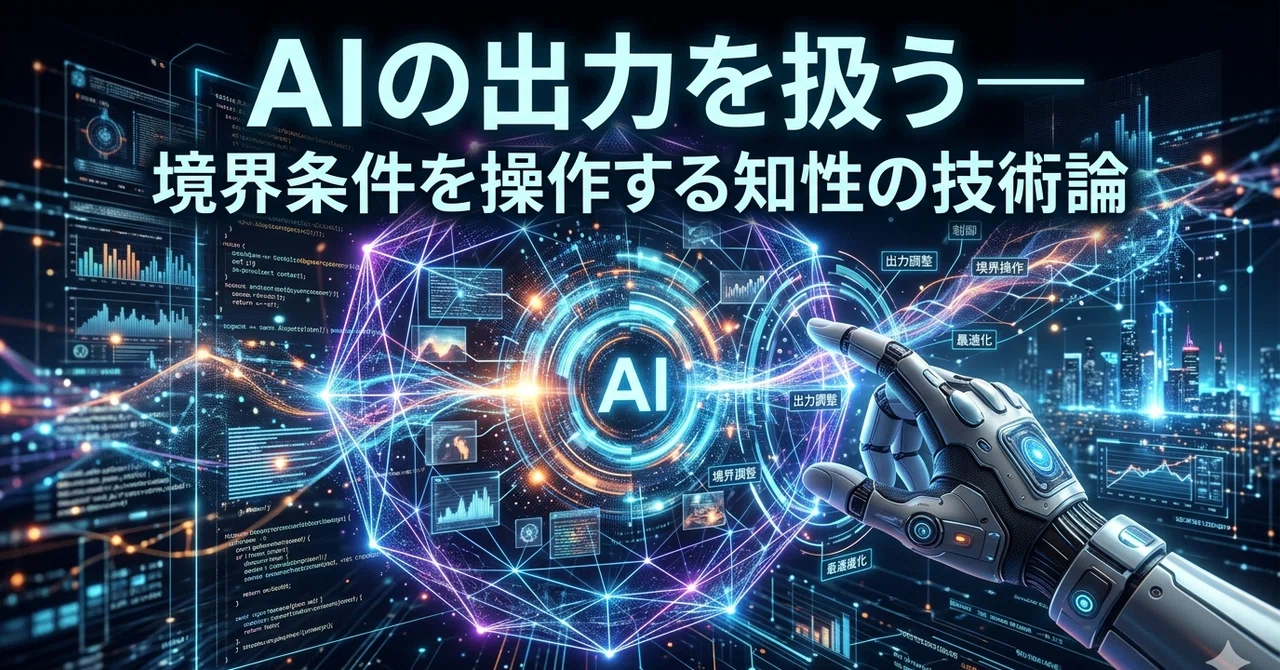District Output Example Handling AI Output: A Technical Theory of Intelligence for Manipulating ...