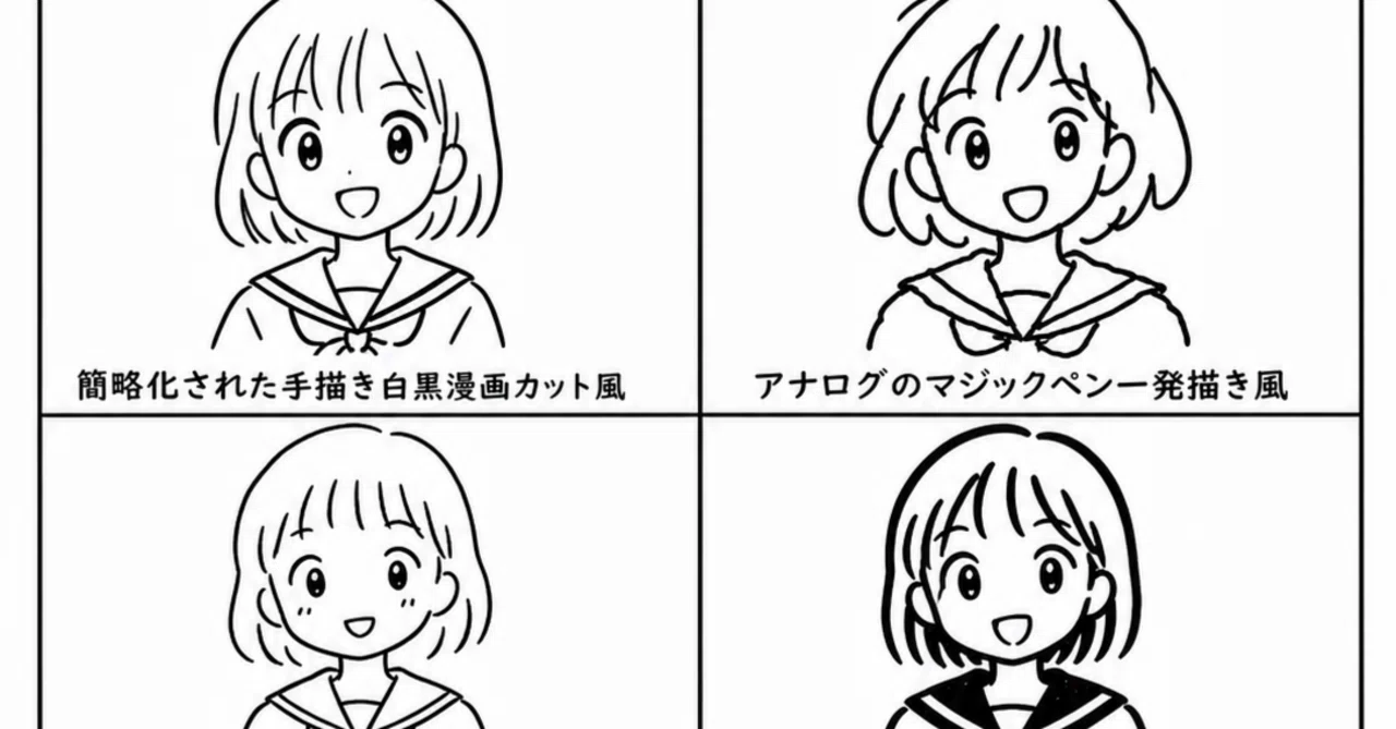 E5白黒画「はじめての子供」 プロンプト共有】ChatGPT Image2.0で白黒シンプルな絵出力｜ゆりしー