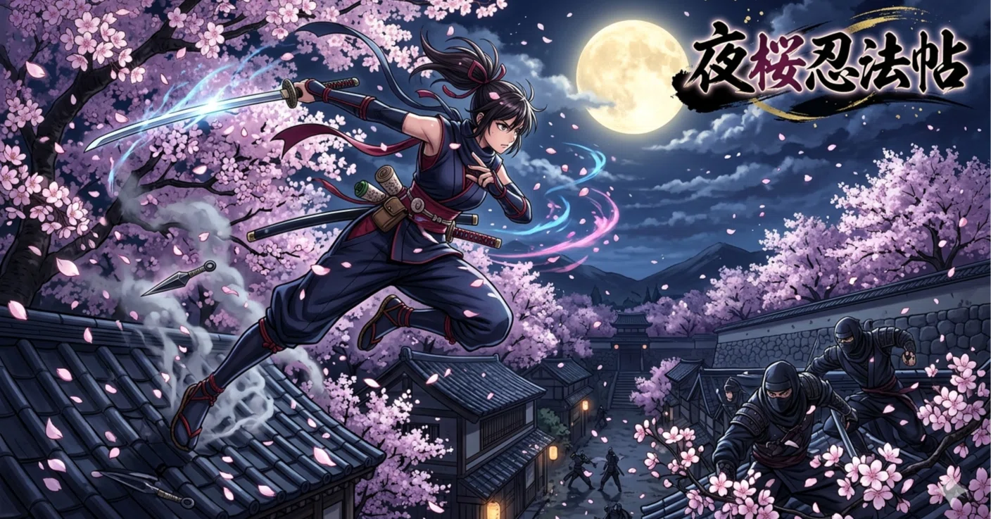102_夜桜忍者たちの鎮魂歌 〜空蝉の術と二刀流〜 |藤林啓一郎 102_夜桜忍者たちの鎮魂歌 〜空蝉の術と二刀流〜 |藤林啓一郎