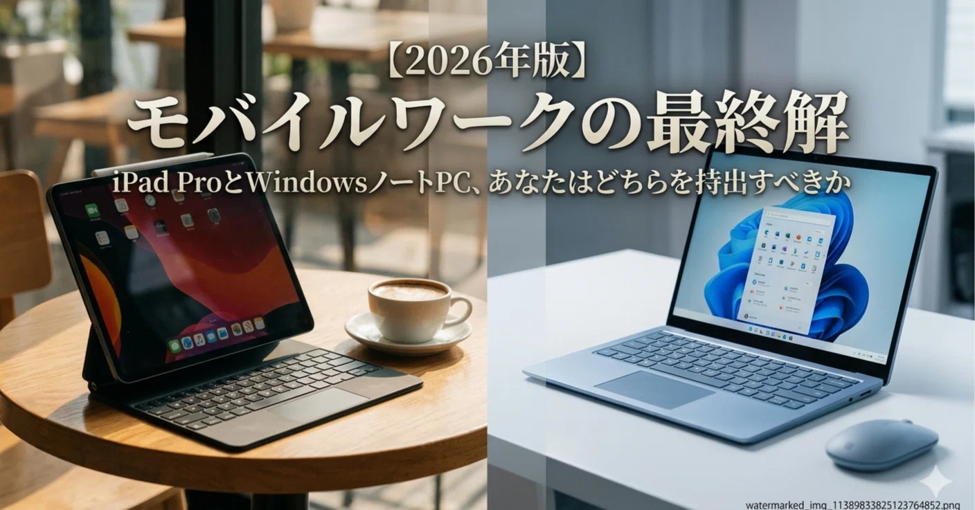 パソコン Ipad pro 2026年版】モバイルワークの最終解。iPad ProとWindowsノートPC
