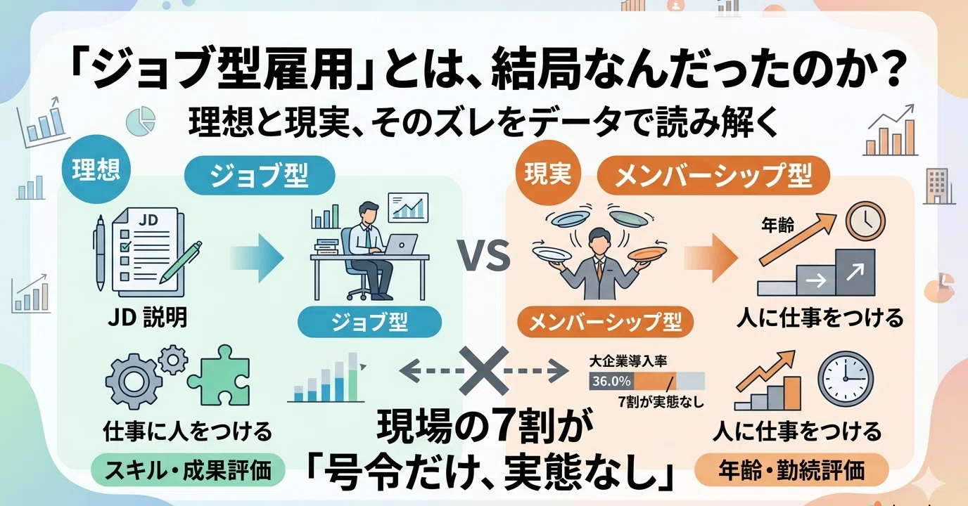 ジョブ型雇用」とは、結局なんだったのか？｜damakoro