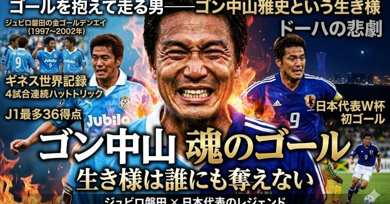 ゴールを抱えて走る男――ゴン中山雅史という生き様｜ワーディー＠凡人