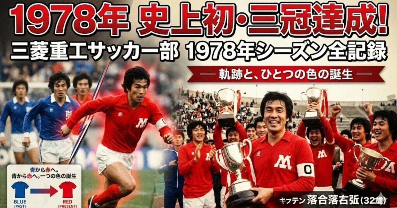 非売品】浦和レッズ前身・三菱重工業サッカー部ユニフォーム(青・長袖)