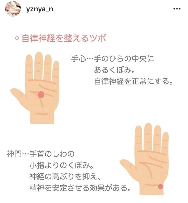 不安や症状が出た時の対処法 ツボ押し ゆず Note