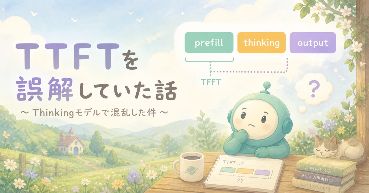 TTFTを誤解していた話 〜 Thinkingモデルで混乱した件 〜｜えむしん