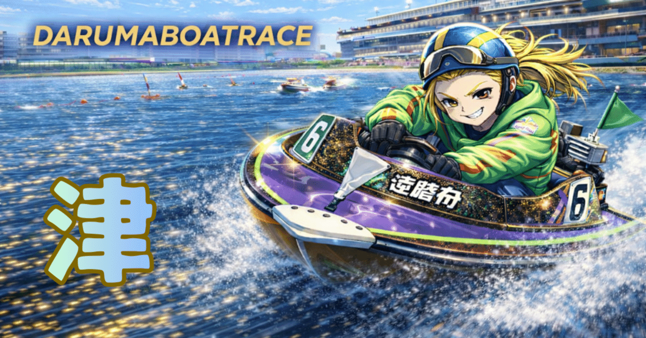 津9R:締切14:25】｜達磨舟【競艇・競馬】