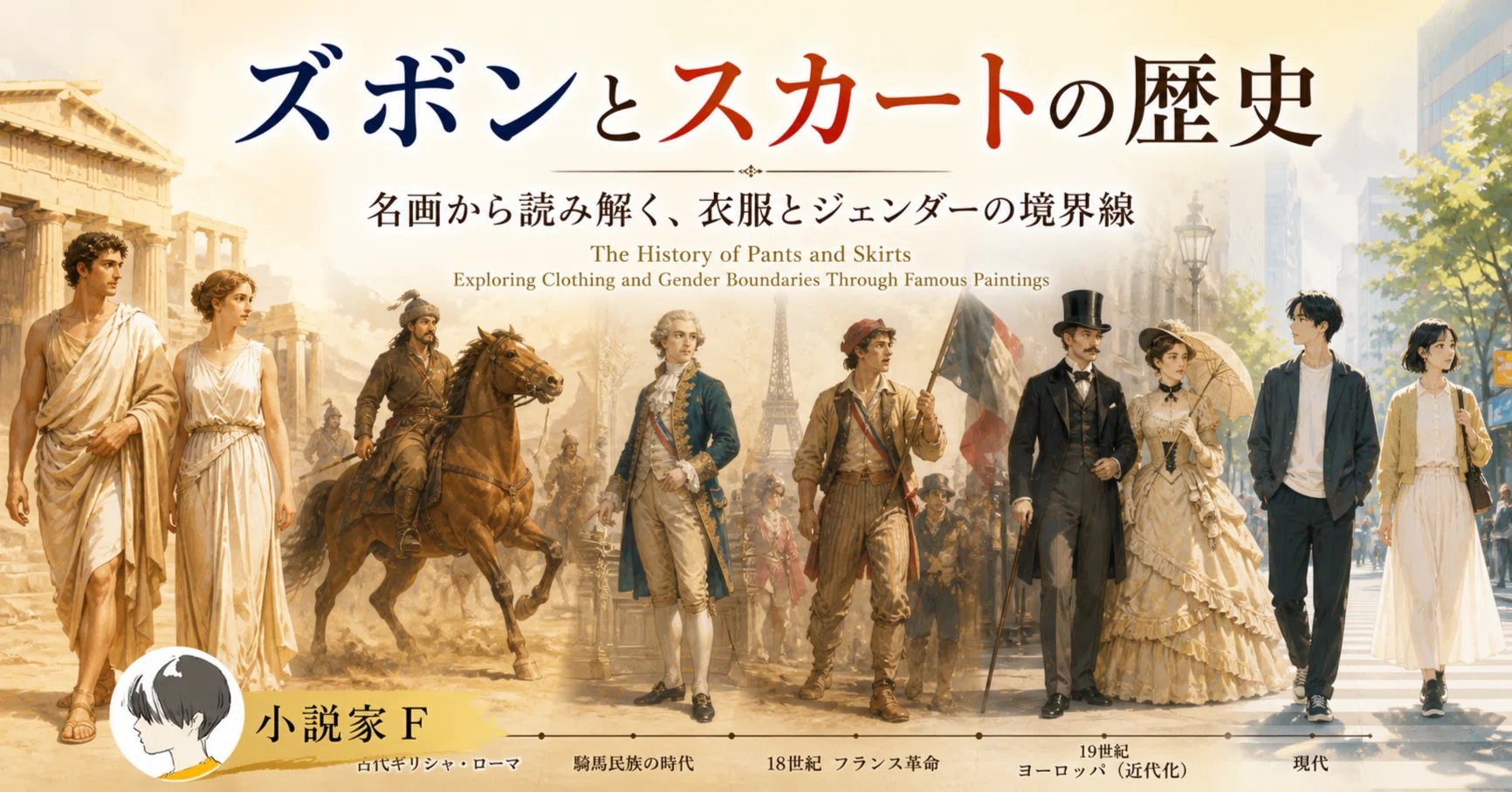 ズボンとスカートの歴史】名画から読み解く、衣服とジェンダーの境界線