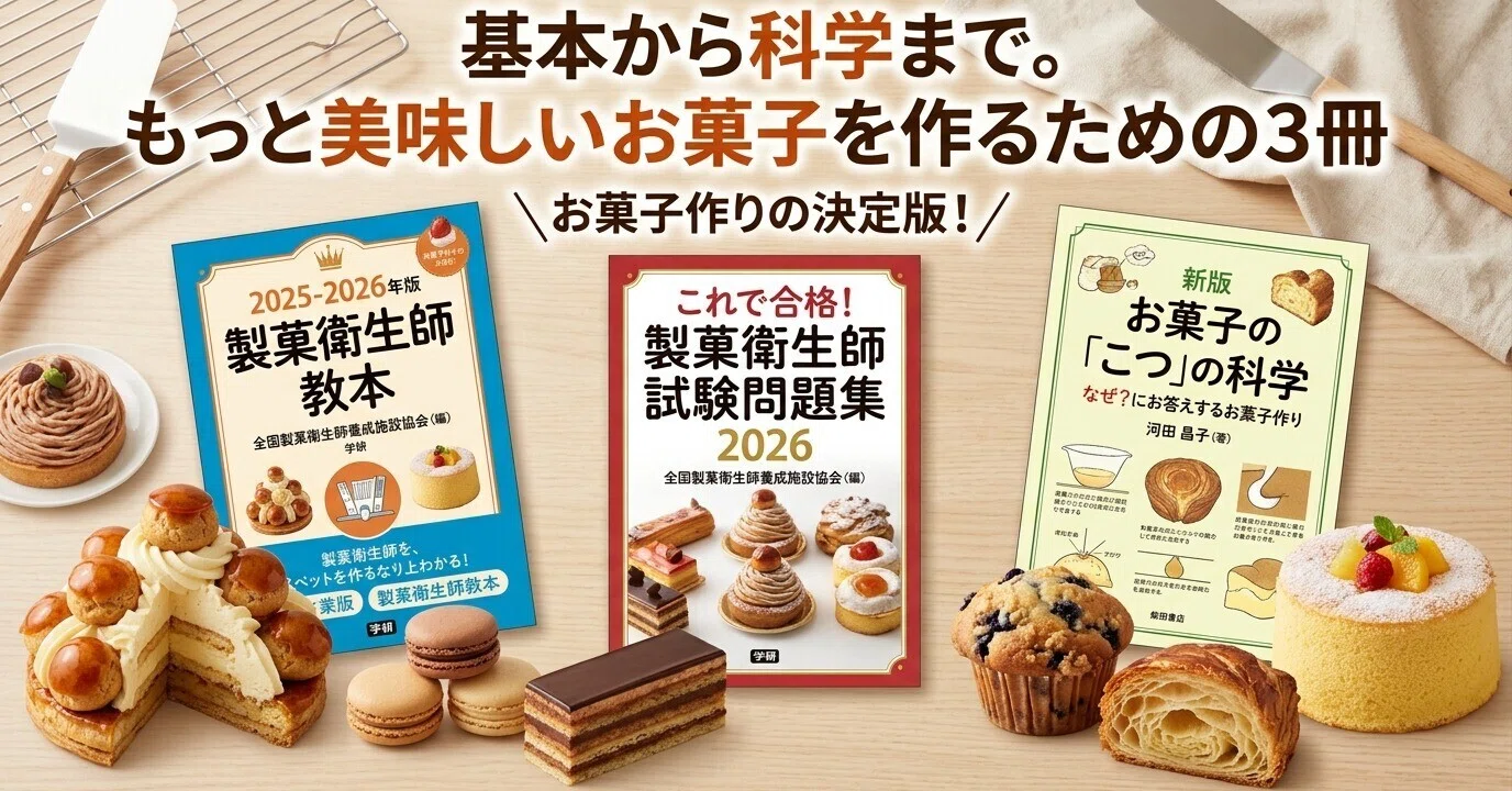 保存版】お菓子作りの「なぜ」が解ける！現役プロが推奨する一生モノの