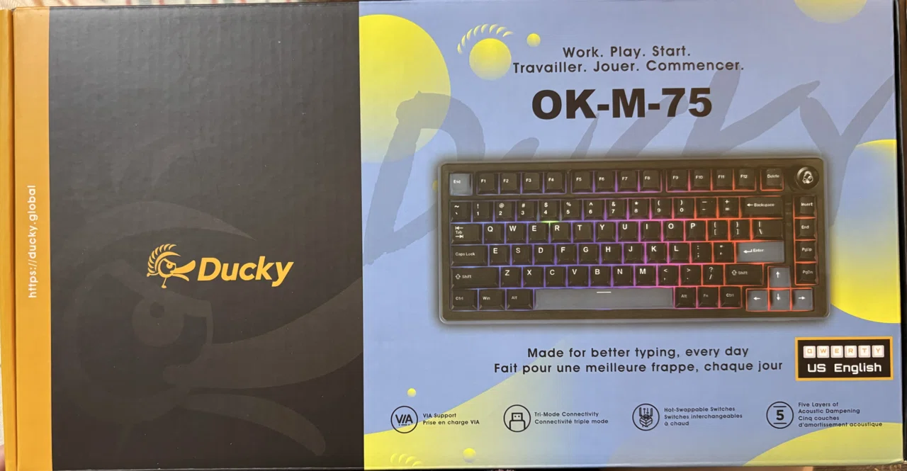 Ducky OK-M 75%】はじめてのメカニカルキーボード｜atama namakono 