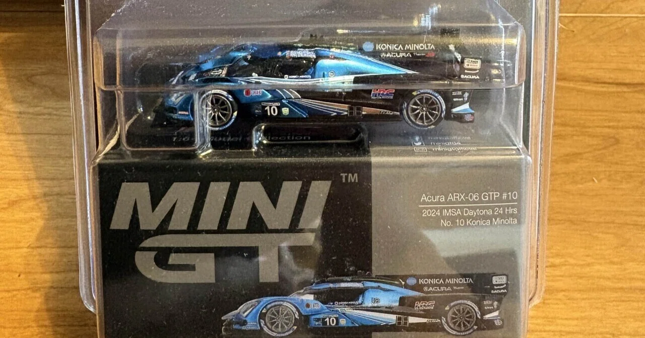 ミニカー紹介】MINI GT アキュラ ARX-06｜ラジコン永遠の初心者