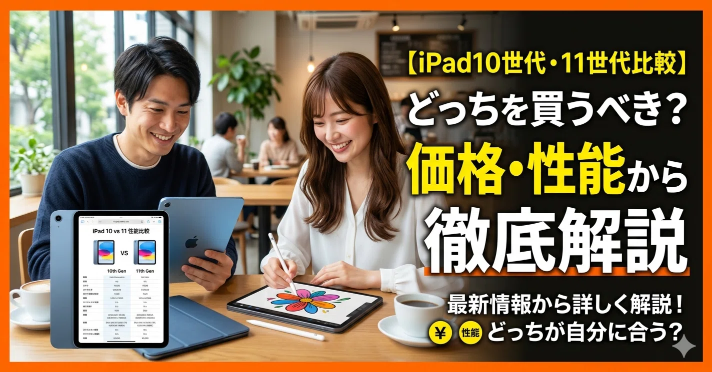 iPad10世代・11世代比較】どっちを買うべき？価格・性能から徹底解説