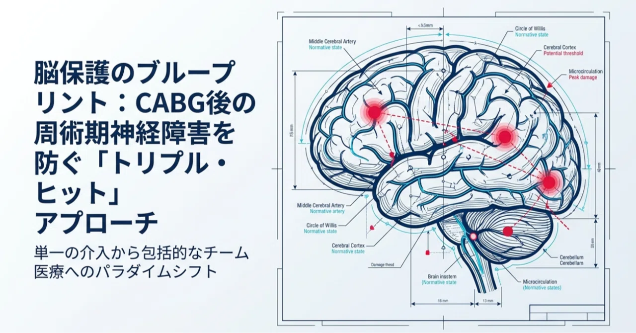 CPB)「心臓」を治し、「脳」を守り抜く。周術期管理のパラダイムを