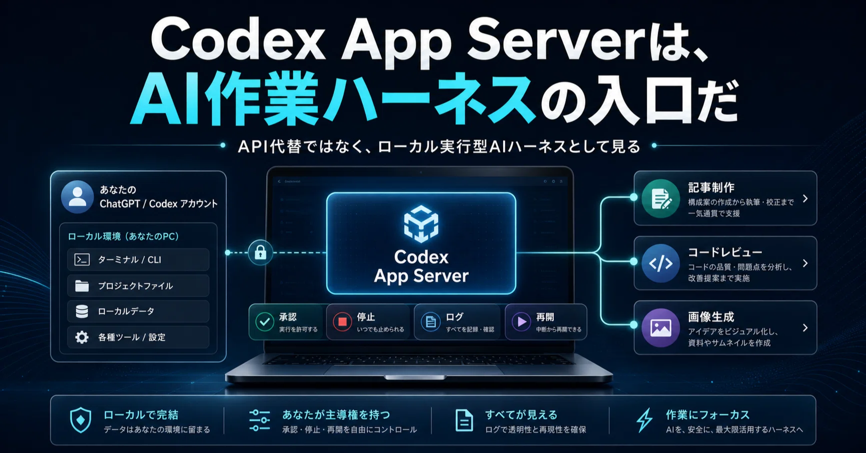 Codex App Serverは、API代替ではない。AI作業ハーネスの入口だ｜hirokaji