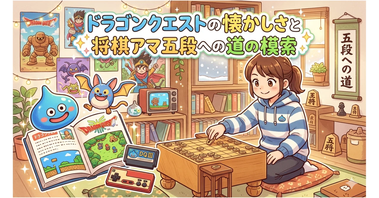ドラゴンクエストの懐かしさと将棋アマ五段への道の模索｜アローラ