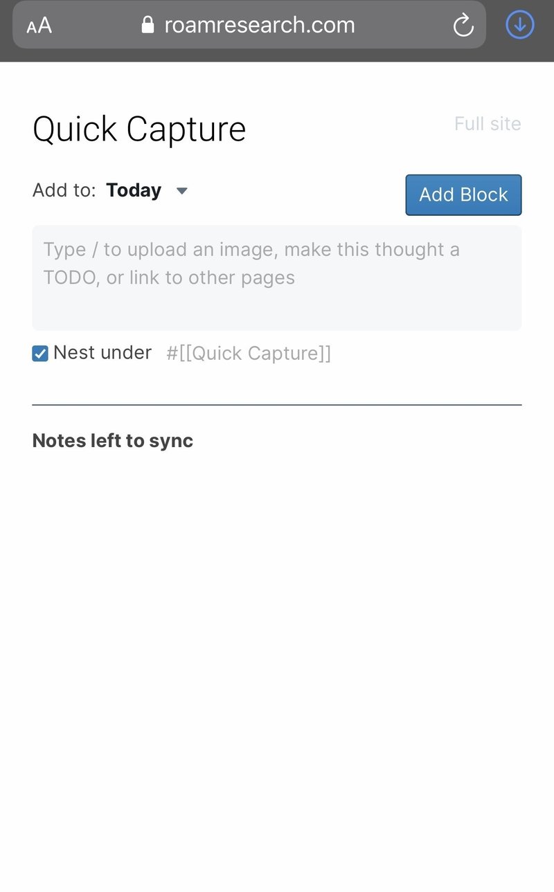 スマホでroam Researchにメモしやすいようにiphoneのショートカットを作った ゆうびんや Note