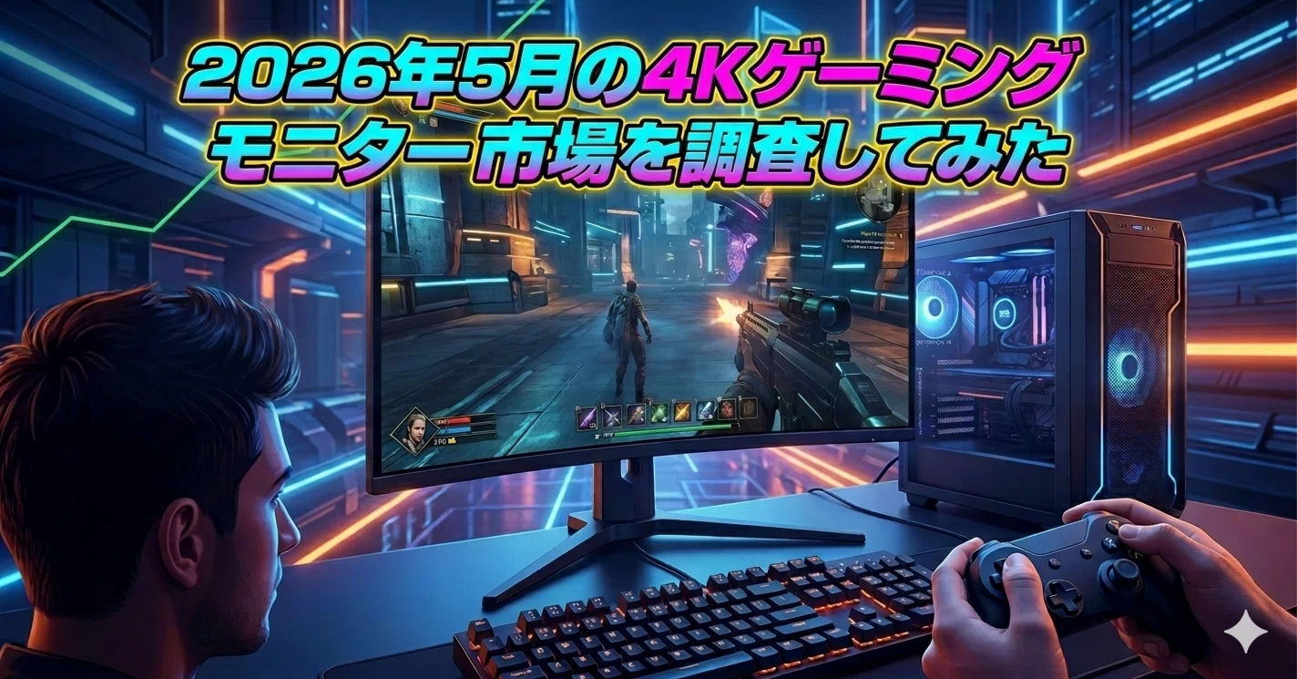 2026年5月の4Kゲーミングモニターの市場を調査してみた｜ジョイフル