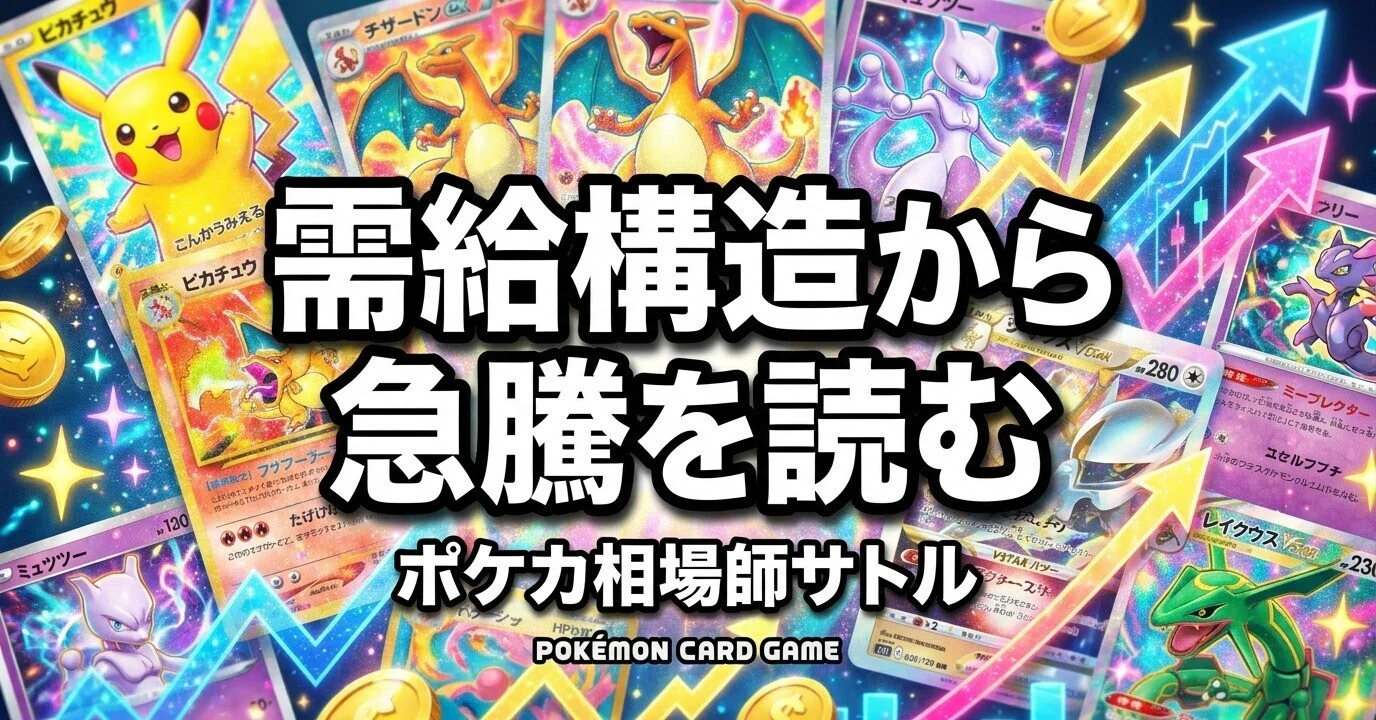 旧裏面ポケモンカードが2026年に入って相場全体で急騰している本当の