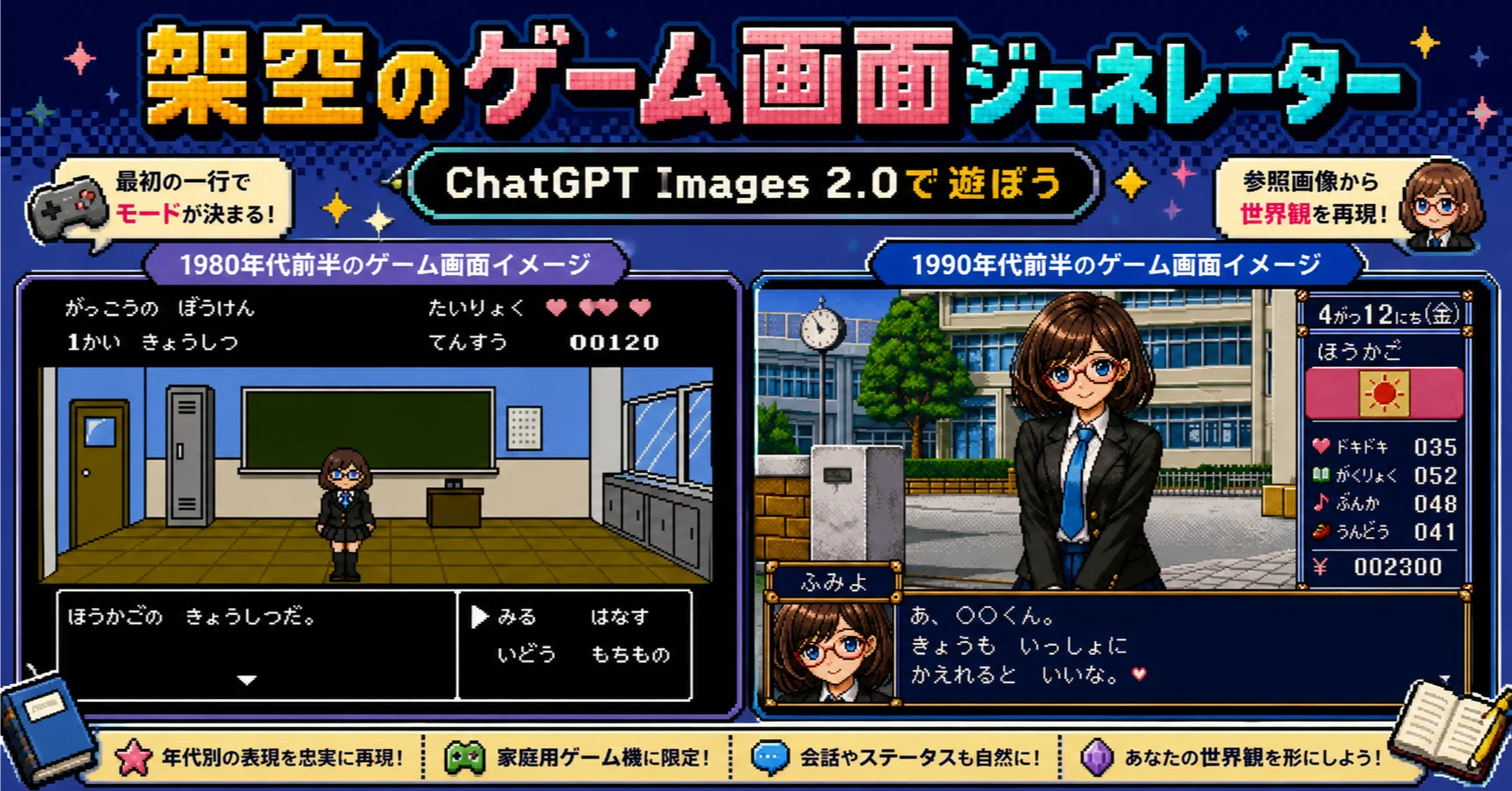 GPT-Images-2で遊ぼう！【架空のゲーム画面ジェネレーター】を公開