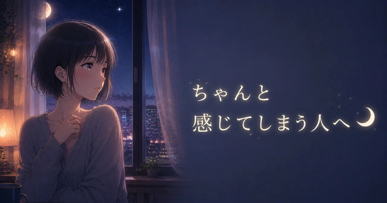 夜凪の神秘 ちゃんと感じてしまう人へ🌙｜夜凪（よなぎ）｜六等星の伴走者🌙