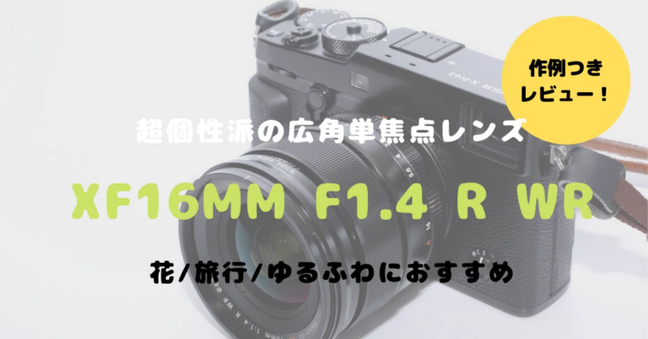 FUJIFILM XF16mmF1.4 R WRをレビュー！他では真似できない超個性派単