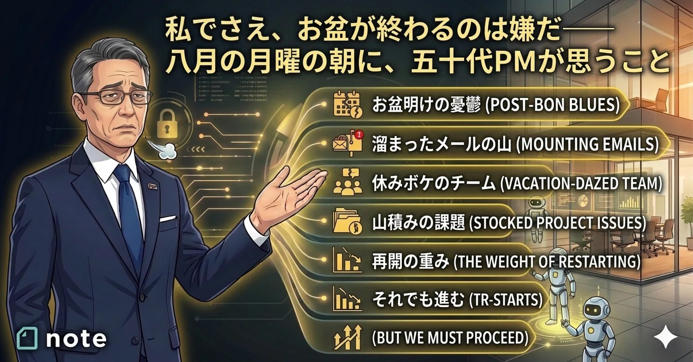 第2回】私でさえ、お盆が終わるのは嫌だ——八月の月曜の朝に、五十代PM 
