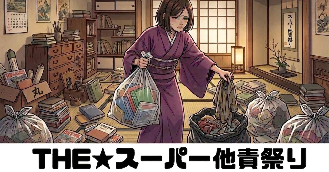 GW断捨離】片付かぬ部屋の中心で『私のせいじゃない』と叫ぶ【終わら