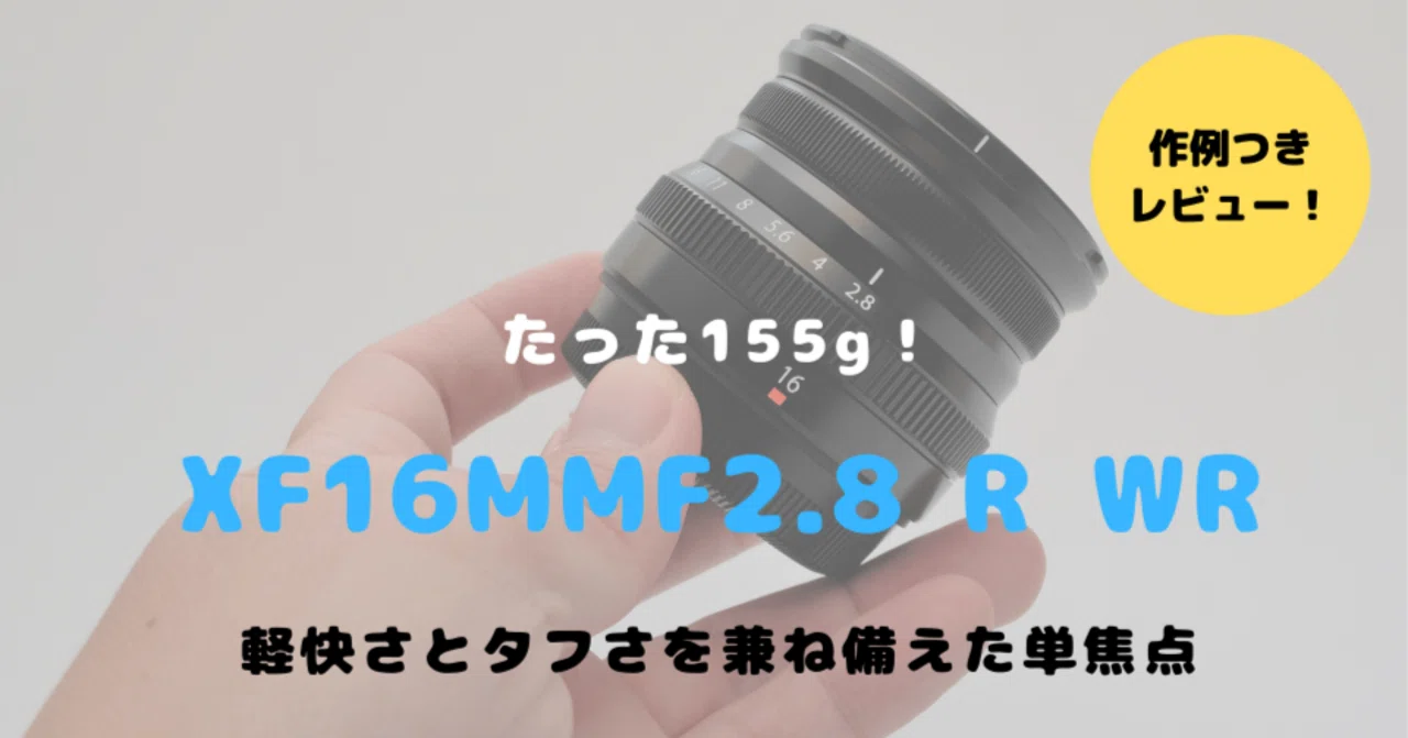 XF16mmF2.8 R WRをレビュー！軽量でタフさが魅力だが器用貧乏キャラ