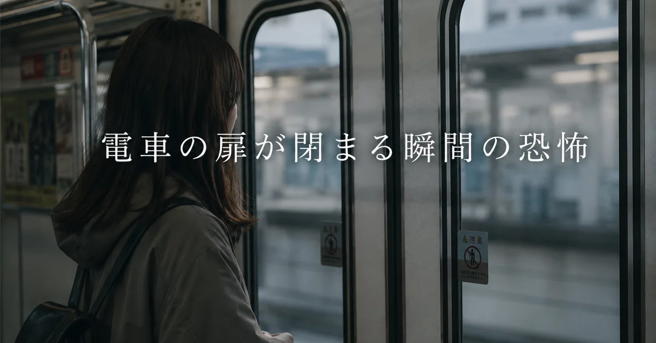 電車の扉が閉まる瞬間の恐怖|ふたけやすこ|社会復帰の途中