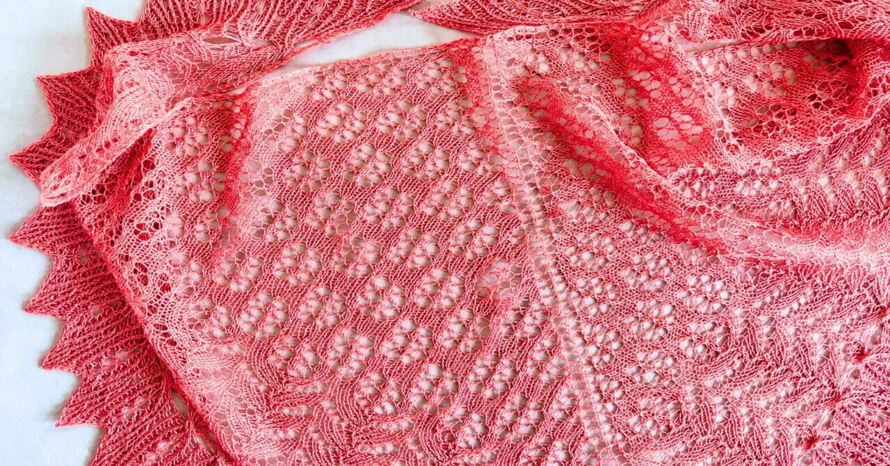 Goldfish Shawl｜金魚のショール完成｜Miranda