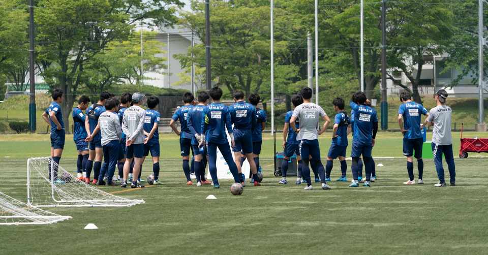 ブラウブリッツ秋田 トップチーム練習取材6 1 吉田監督 山田 竹内 松裕 Note