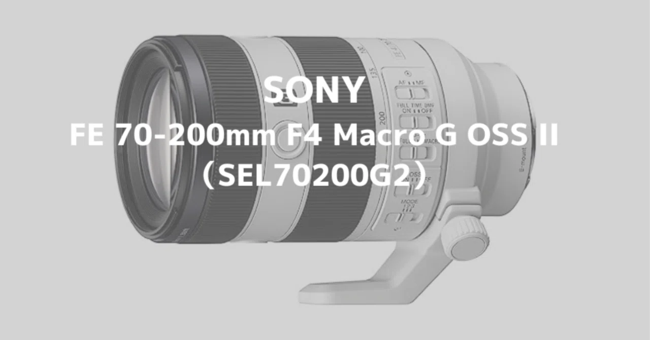 作例あり】SONY FE 70-200mm F4 Macro G OSS IIレビュー！テレコン