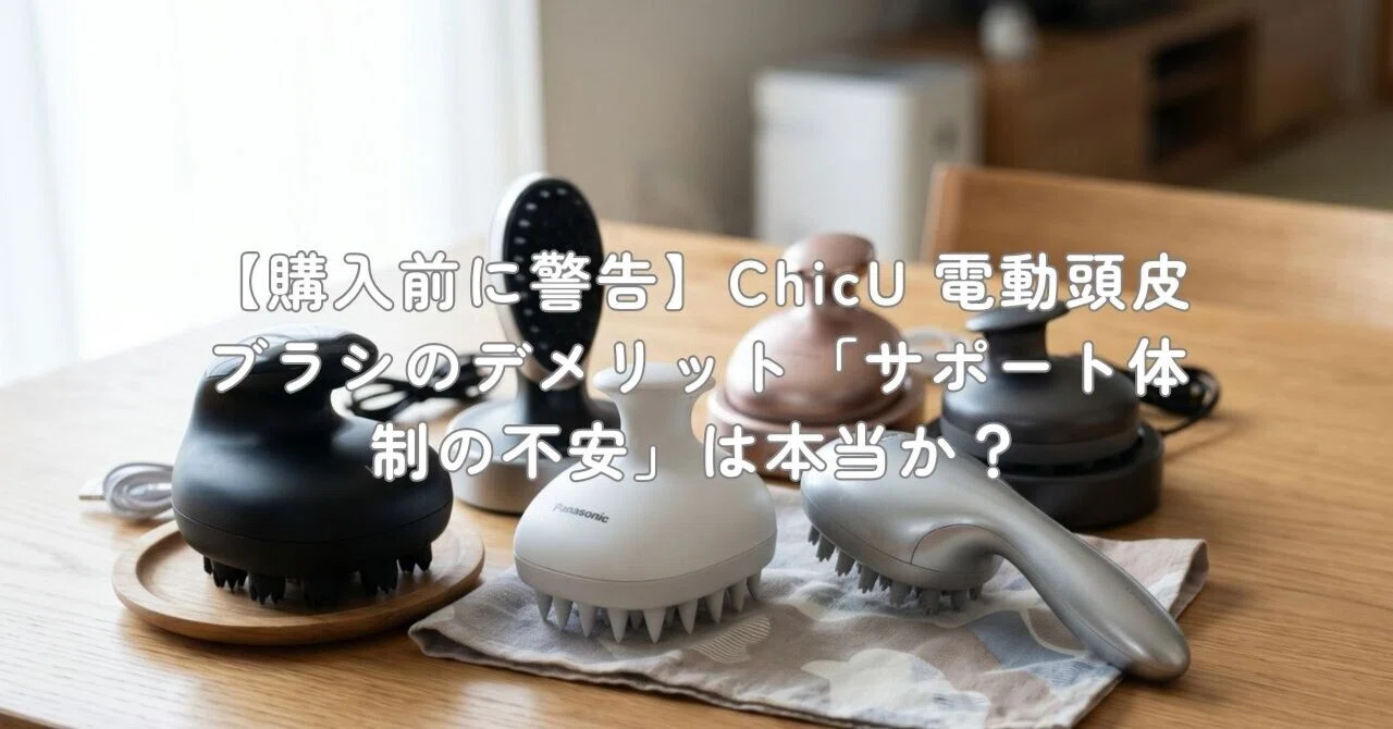 Chicu 電動頭皮ブラシ ヘッドスパ スカルプ 購入前に警告】ChicU 電動頭皮ブラシのデメリット「サポート体制の不安