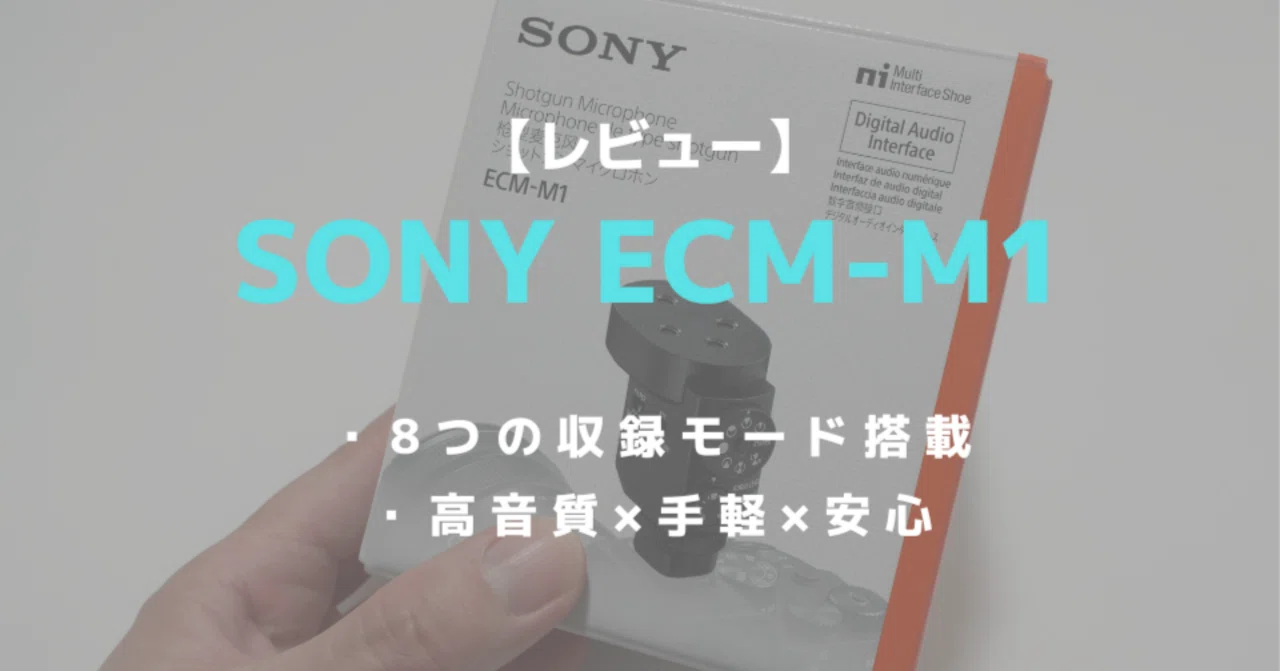 SONY ECM-M1レビュー！多数のシーンに対応できるお手軽高音質ショット