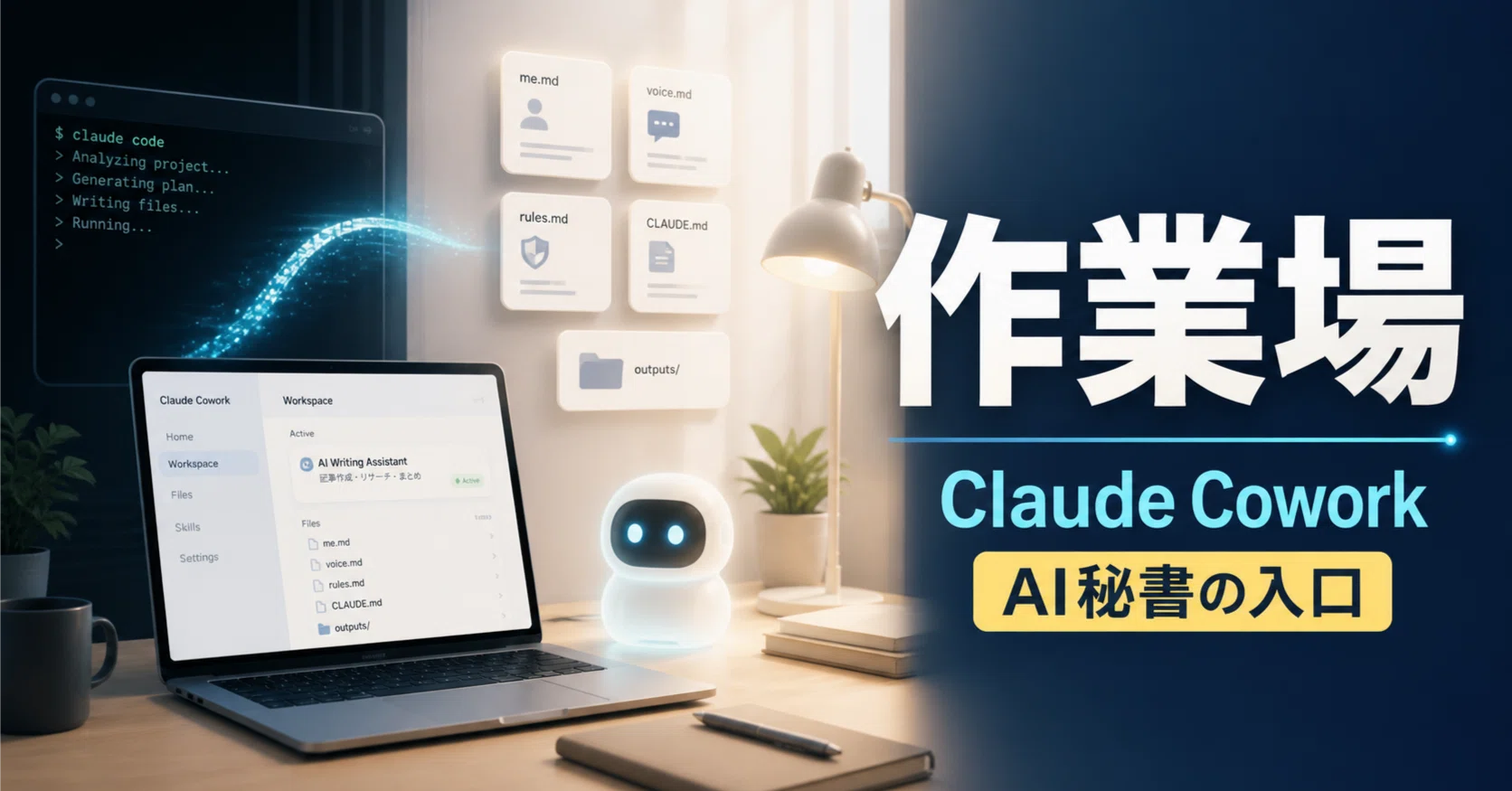 Claude CoworkでAIエージェントの「作業場」を作ってみた｜Tinkly