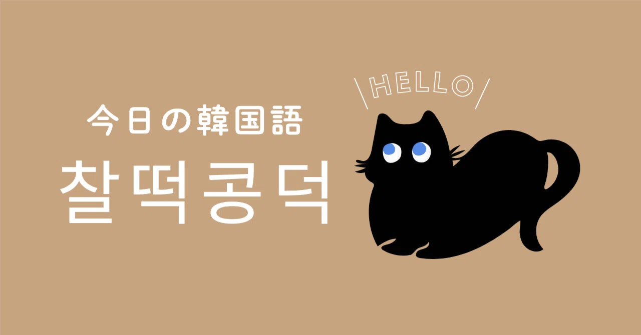 今日の韓国語】セマネから学ぶ찰떡콩덕｜ちぃ