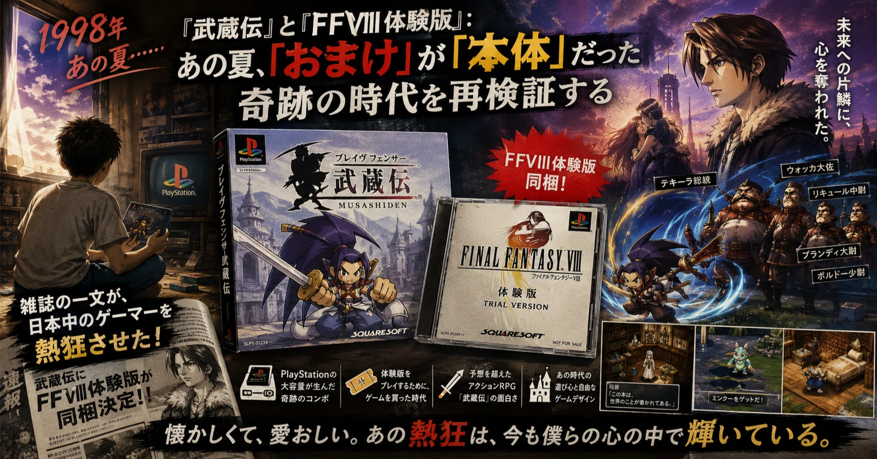 武蔵伝』と『FFVIII体験版』：あの夏、「おまけ」が「本体」だった奇跡